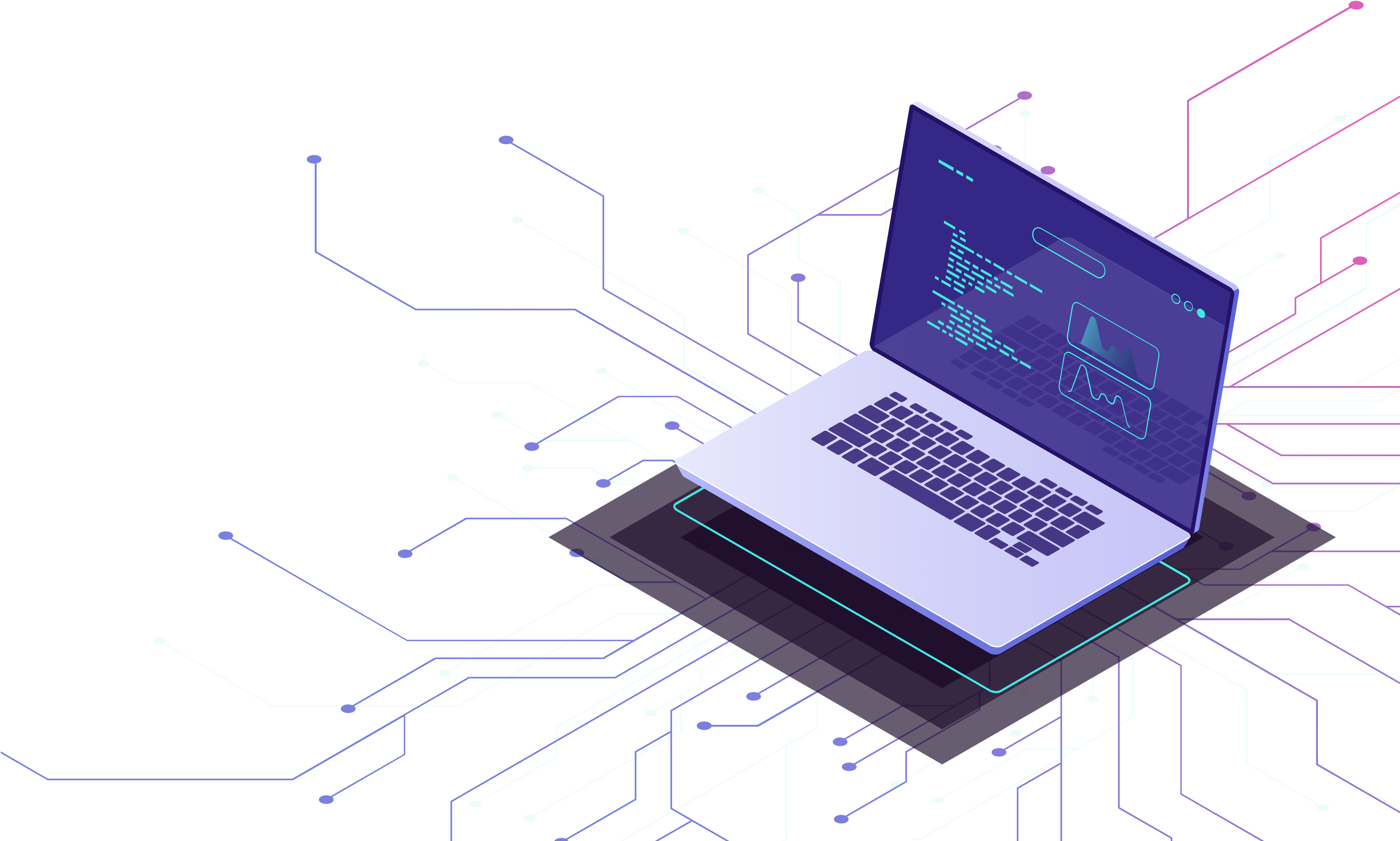 Laptop with Lines